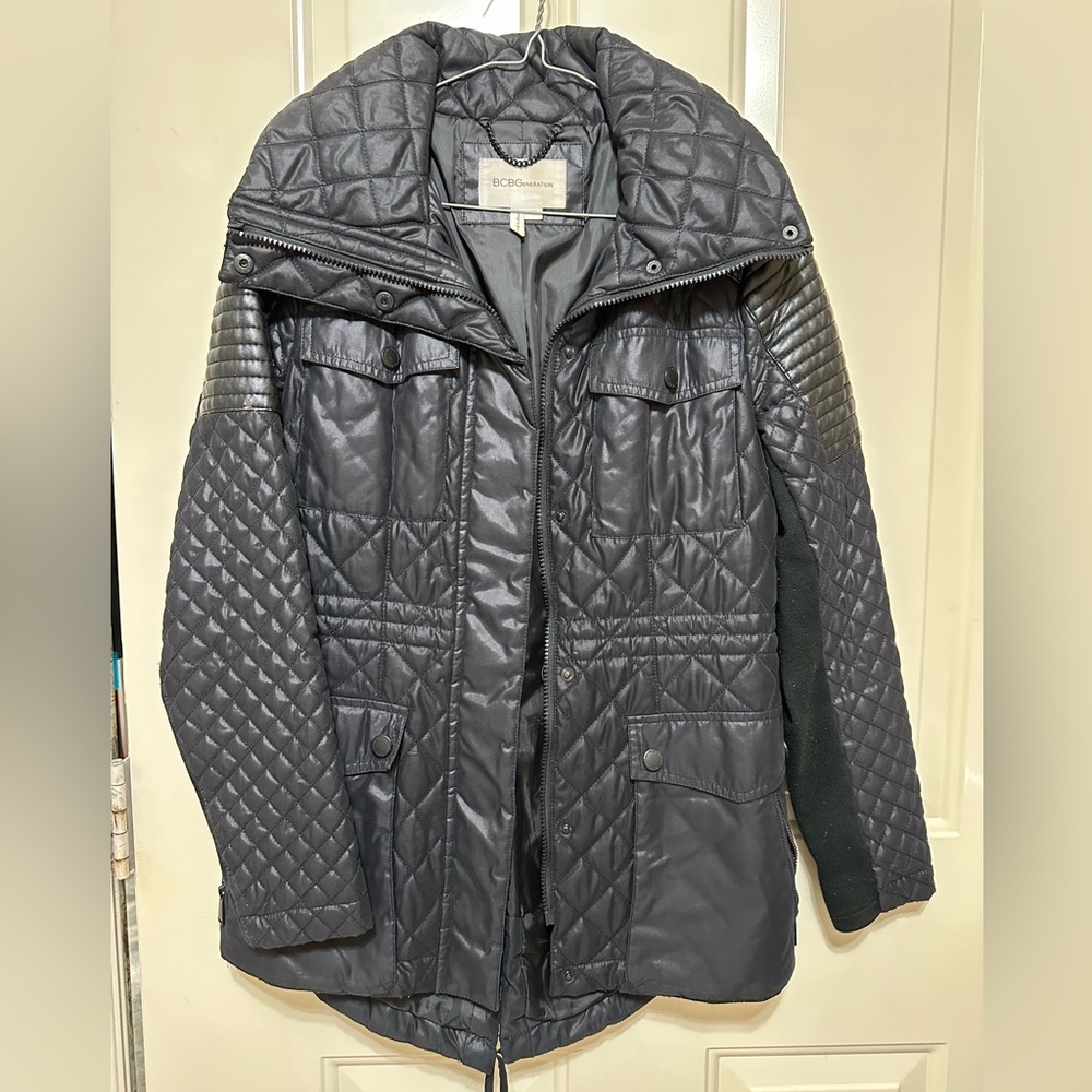 BCBGeneration women’s Quilted Black Puffer Jacket
